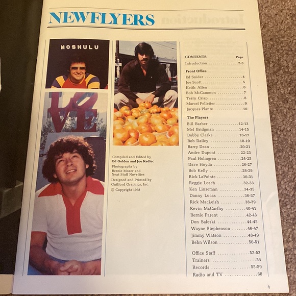 1978/79 Vintage Flyers Yearbook - Picture 3 of 4